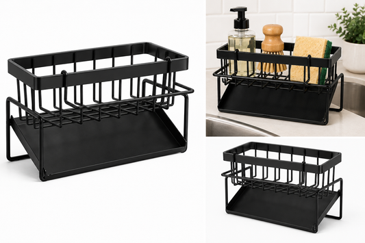 Premium Kitchen Sink Organizer with Drip Tray