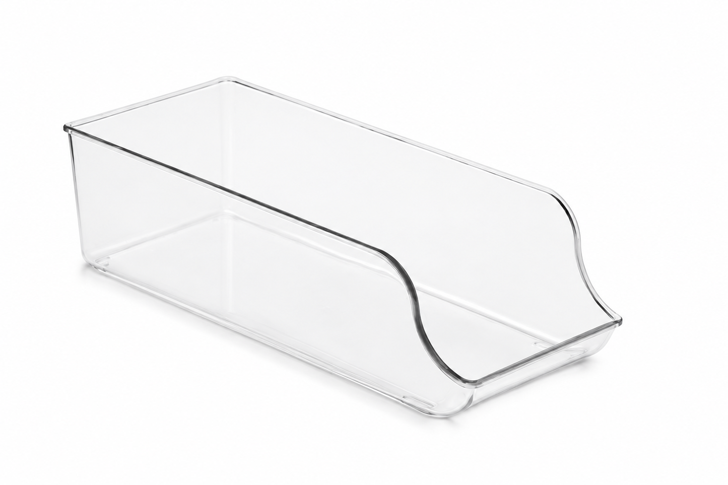 Premium Clear Fridge Organizer Bin ( Pack Of 2 )