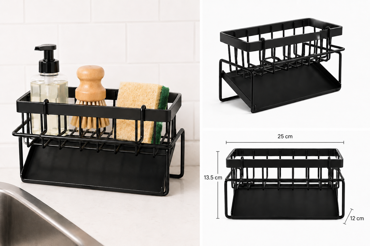 Premium Kitchen Sink Organizer with Drip Tray