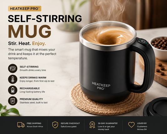 HeatKeep Pro Self-Stirring Mug